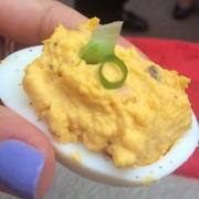 Smoked Salmon Deviled Eggs at Felicia Suzanne's