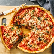 Chicago Style Deep Dish Pizza -Illinois-