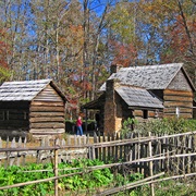 Mountain Farm Museum and Mingus Mill, Oconaluftee Valley, North Carolina