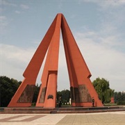 Victory Memorial and Eternal Flame, Chisinau, Moldova