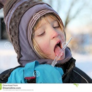Licking Icicle