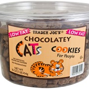 Trader Joe's Chocolatey Cats Cookies