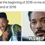 Me at the Beginning of 2016 vs. End of 2016