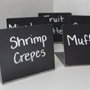 Buffet Table Signs