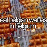 Eat a Waffle in Belgium