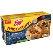 Thick and Fluffy Blueberry Eggo Waffles