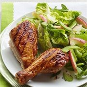 Grilled Spiced Chicken With Crunchy Apple Salad