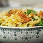 Tagliatelle Met Scampi, Tomaat En Groene Kruiden