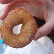 Eating Fresh Doughnuts