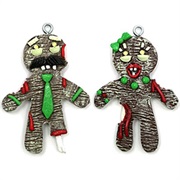 Zombie Gingerbread Men Ornaments