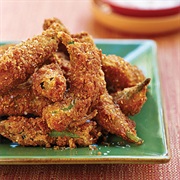 Fried Pecan Okra