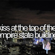 Kiss at Top of the Empire State Building