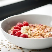 White Chocolate Raspberry Porridge