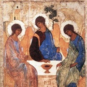 Andrei Rublev - The Holy Trinity Icon (Trinity) (1408-1425) - Tretyakov Gallery, Moscow