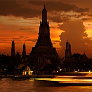 Wat Arun and Chao Phraya, Bangkok, Thailand