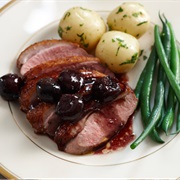 Duck in Cherry Sauce