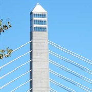 Take the Elevator to the Top of the Penobscot Bridge Tower