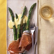 Asparagus With Prosciutto and Lemon Sabayon