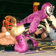 Eddie Guerrero vs. Rey Mysterio – Cruiserweight Championship Mask vs. Title Match: Halloween Havoc 1