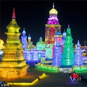Attend the Harbin Ice & Snow Sculpture Festival