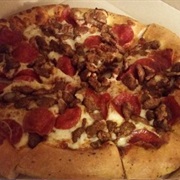 Pepperoni, Beef, and Sausage Pizza