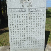 Bean Puzzle Tombstone, Wellesley, Ontario