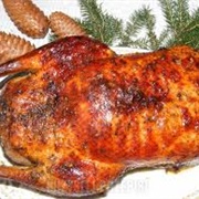 Duck Stuffed With Apples