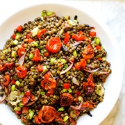 Lentils With Roasted Tomatoes