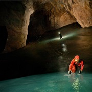 Booming Ice Chasm, Canada