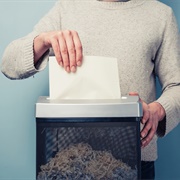 Shred All Your Old Papers