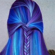 Blue and Purple Hair