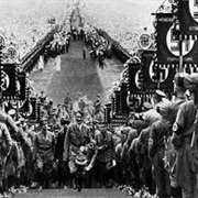 Hitler at Nazi Party Rally