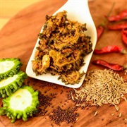 Karela/Bitter Gourd Pickle-Bitter Gourd(Karela), Vinegar Mustard Oil, Mustard Seeds, and Spices