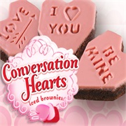 Conversation Hearts Brownies