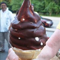 Soft-Serve Cone Dipped in Chocolate