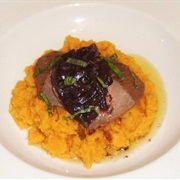 Ostrich and Sweet Potatoes