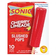 Sonic Cherry Limeade Slush Pops
