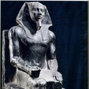 Unknown Artist: Statue of Chephren (Khafre Enthroned) (C. 2570-2550 BCE) Egyptian Museum, Cairo