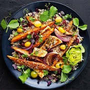 Dukkah Roasted Sweet Potato