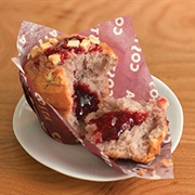 Raspberry and White Chocolate Muffin