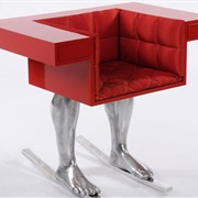 Leggy Chair With Feet