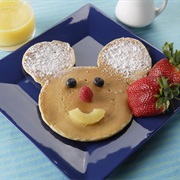 Mickey Mouse Pancake at the River Belle Terrace