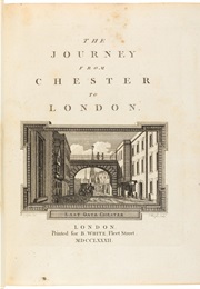 Journey From Chester to London (Thomas Pennants)