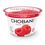 Chobani Raspberry on the Bottom Greek Yogurt