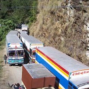 Crossing the Border From Tibet to Nepal Over the Friendship Bridge