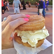 Churro Ice Cream Sandwich