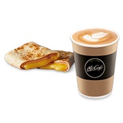 McCafé Coffee and Ham & Cheese Pocket