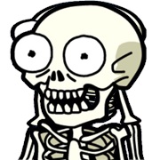 Skeleton Morty