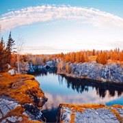 Ruskeala Mountain Park, Karelia, Russia