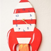 Blast-Off Rocket Clock
